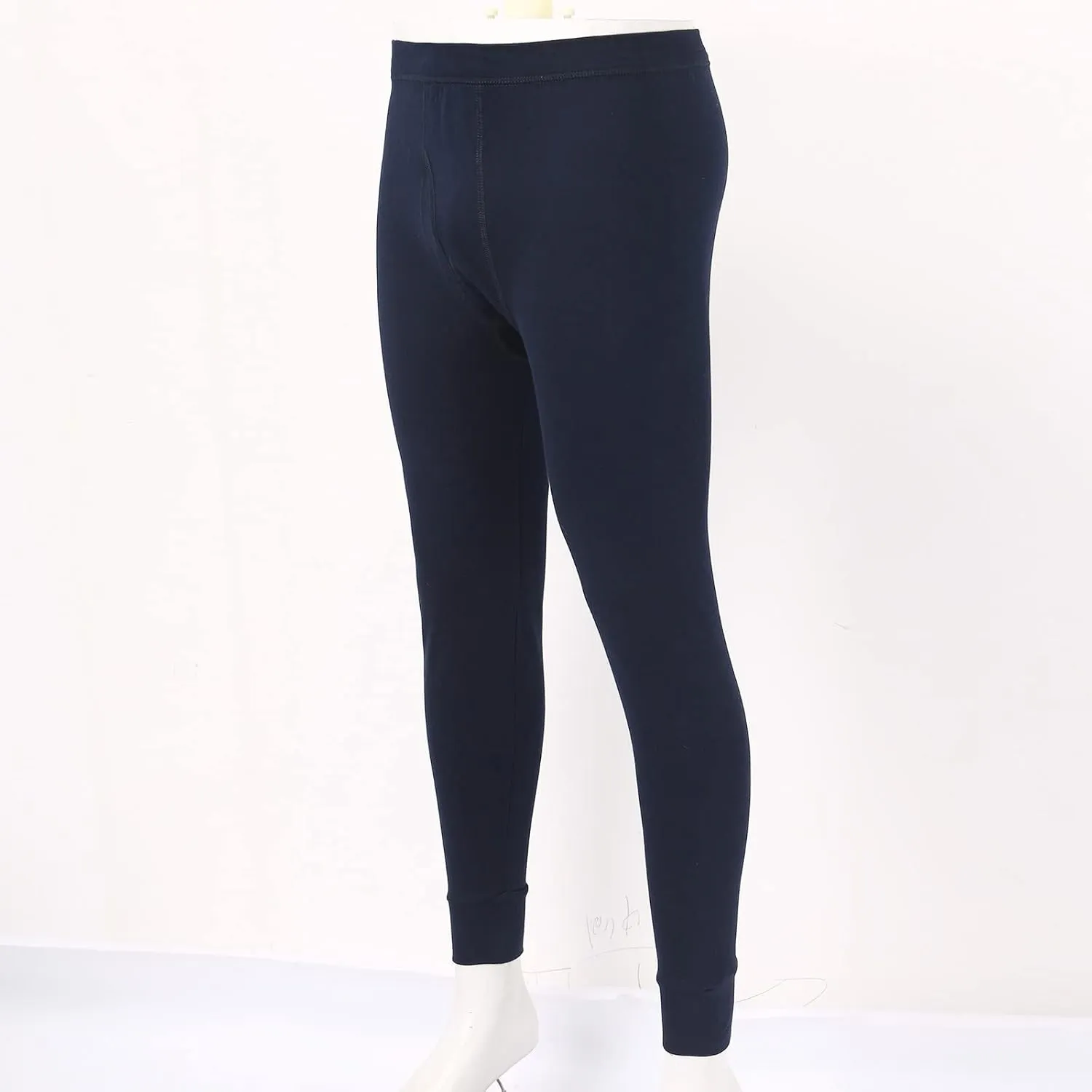 Mens Thermal Underwear Pants Lightweight Long Johns Bottoms Elastic Waist Thermal Leggings for Men Cold Weather