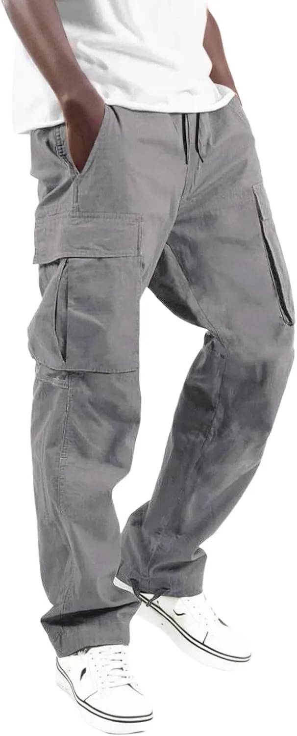 Mens Tuxedo Pantsmens Tuxedo PantsMens Cargo Pants Casual Joggers Athletic Pants Loose Straight Sweatpants with Pockets Outdoor Athletic PantChino Pants Slim Fit
