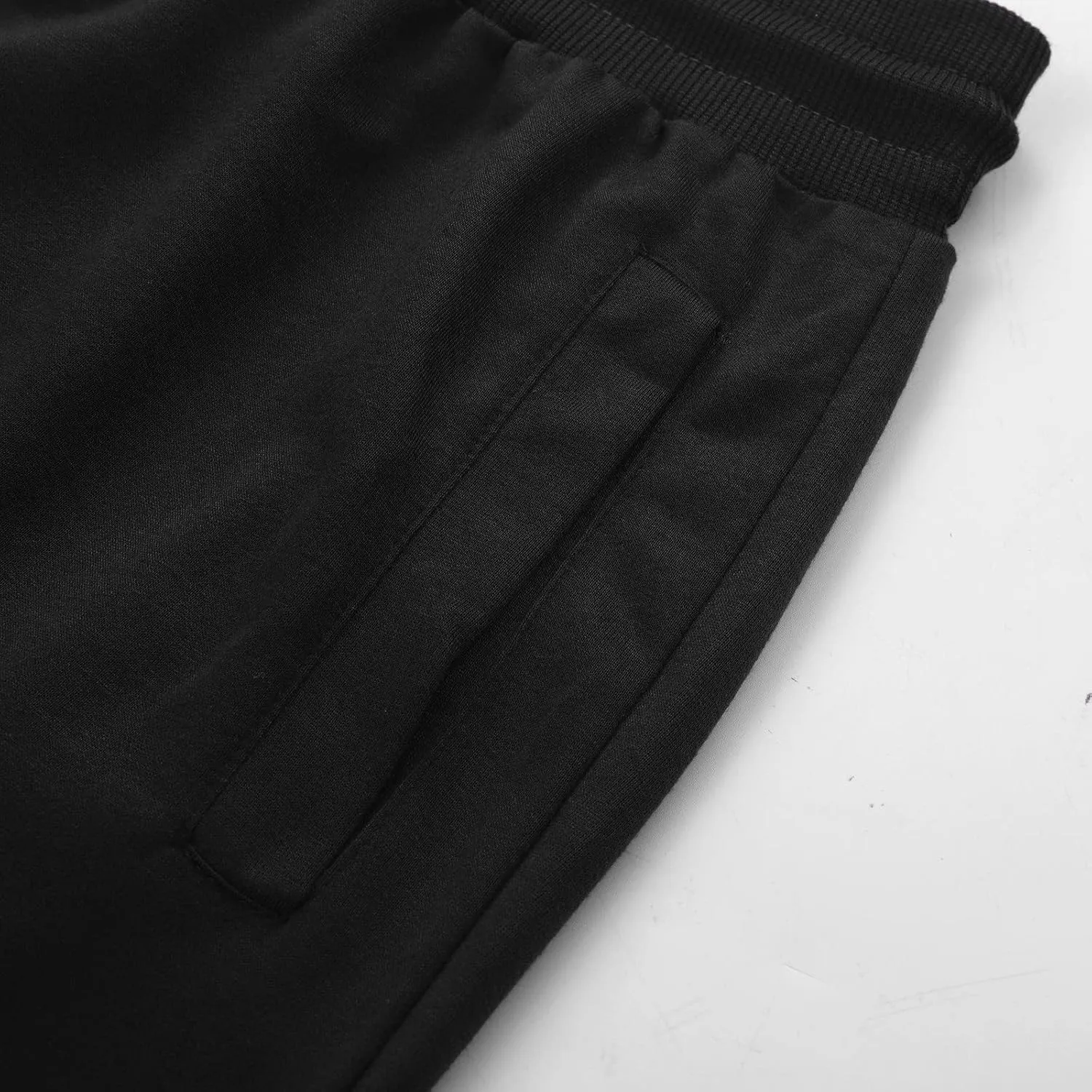 Mens Workout Cargo Sweatpants Jogger Pants Big & Tall Pockets Trousers for Running Training Men's Heavyweight Fleece