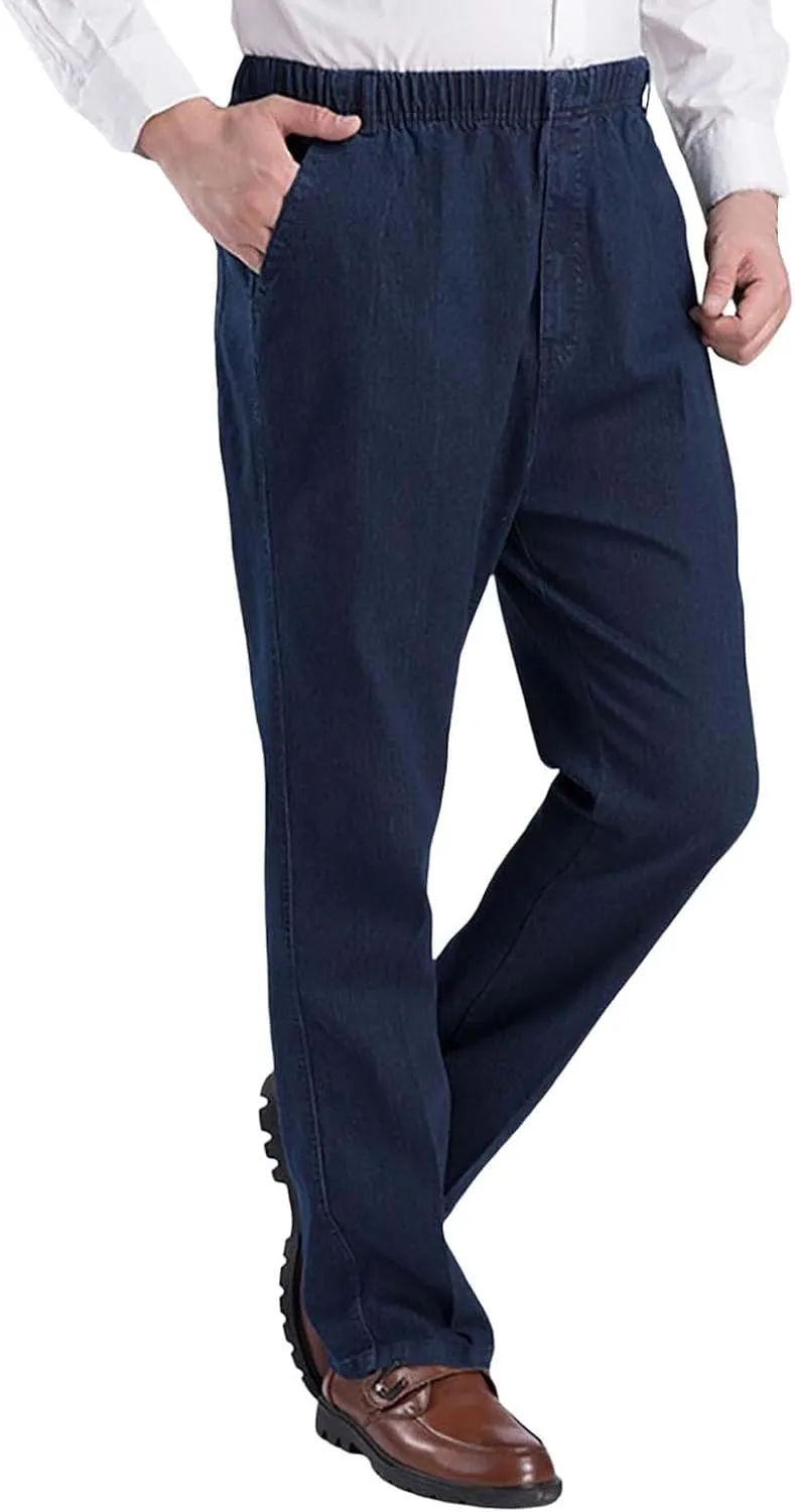 MIDOO Sweatpants for Men Baggy Athletic Training Track Joggers Drawstring Stretch Elastic Waist Pants Comfy Lounge Pants