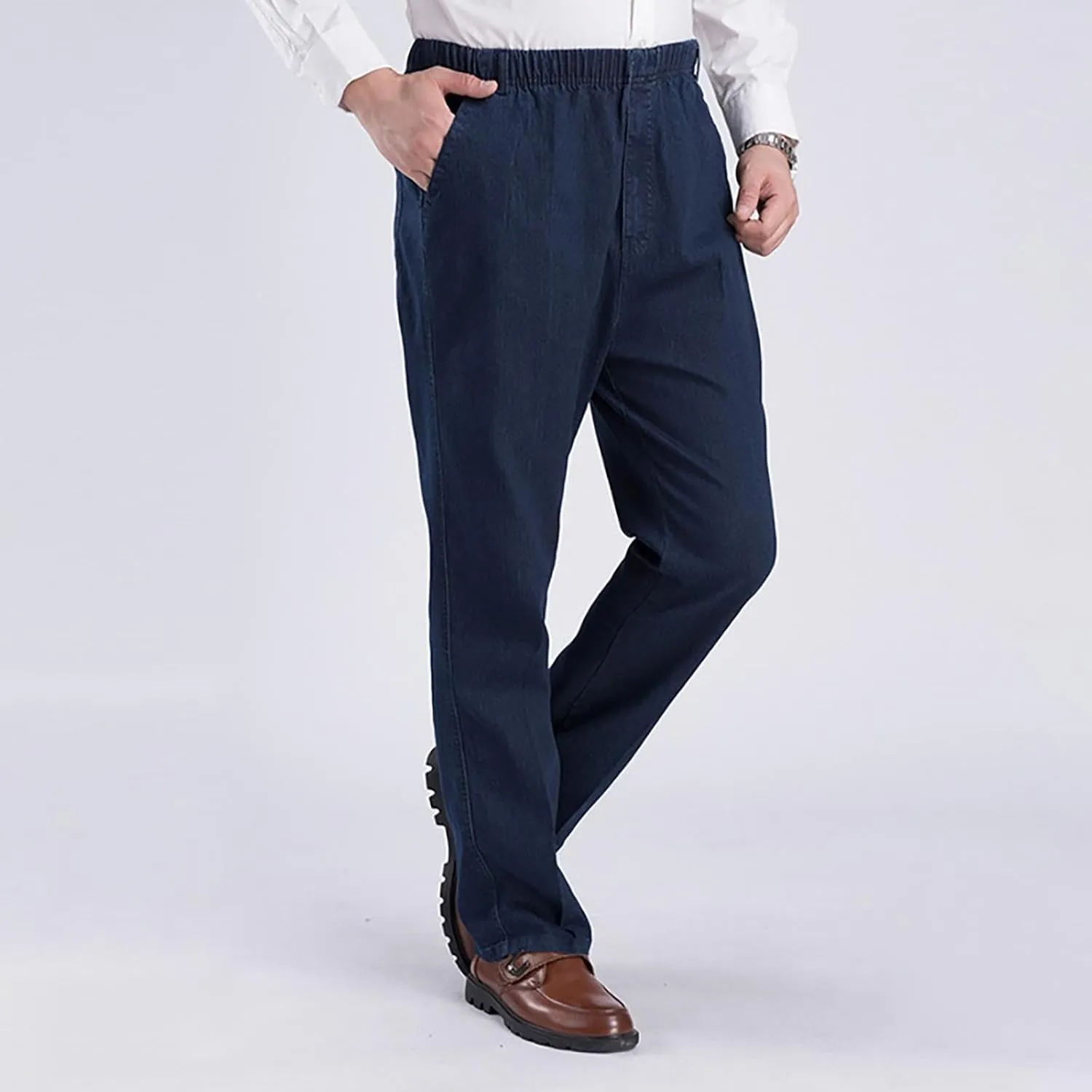 MIDOO Sweatpants for Men Baggy Athletic Training Track Joggers Drawstring Stretch Elastic Waist Pants Comfy Lounge Pants