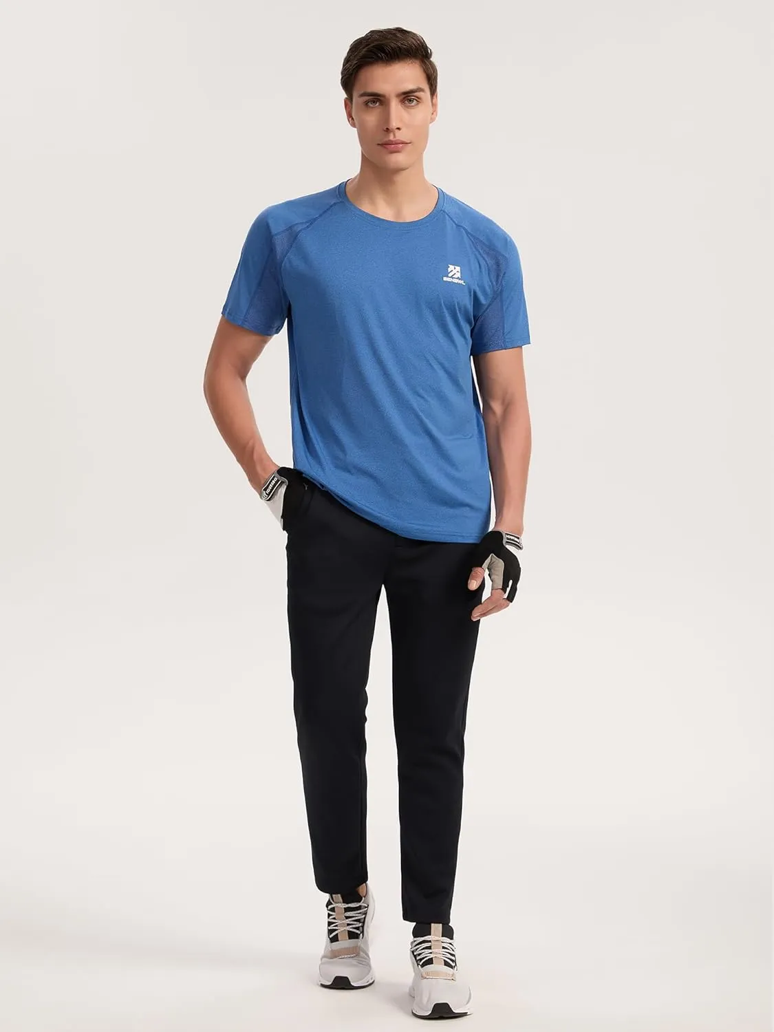 Moisture Wicking Soft Running Pickleball Workout Shirts for Men