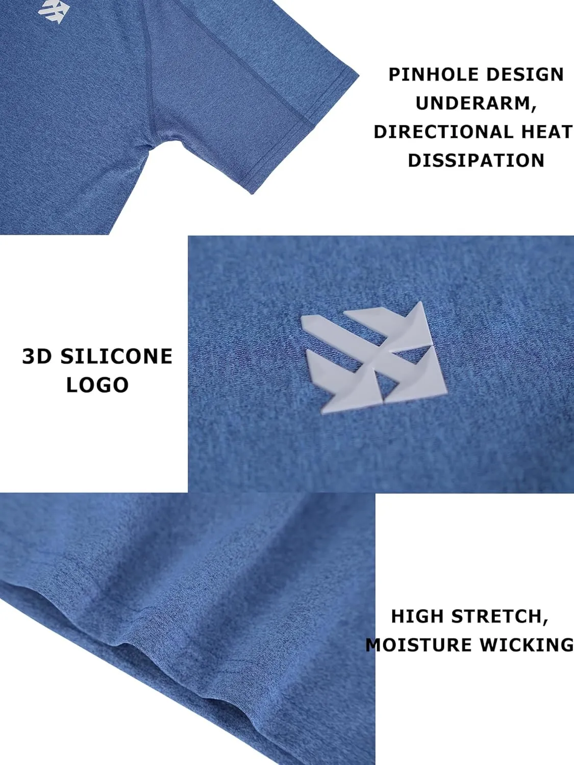 Moisture Wicking Soft Running Pickleball Workout Shirts for Men