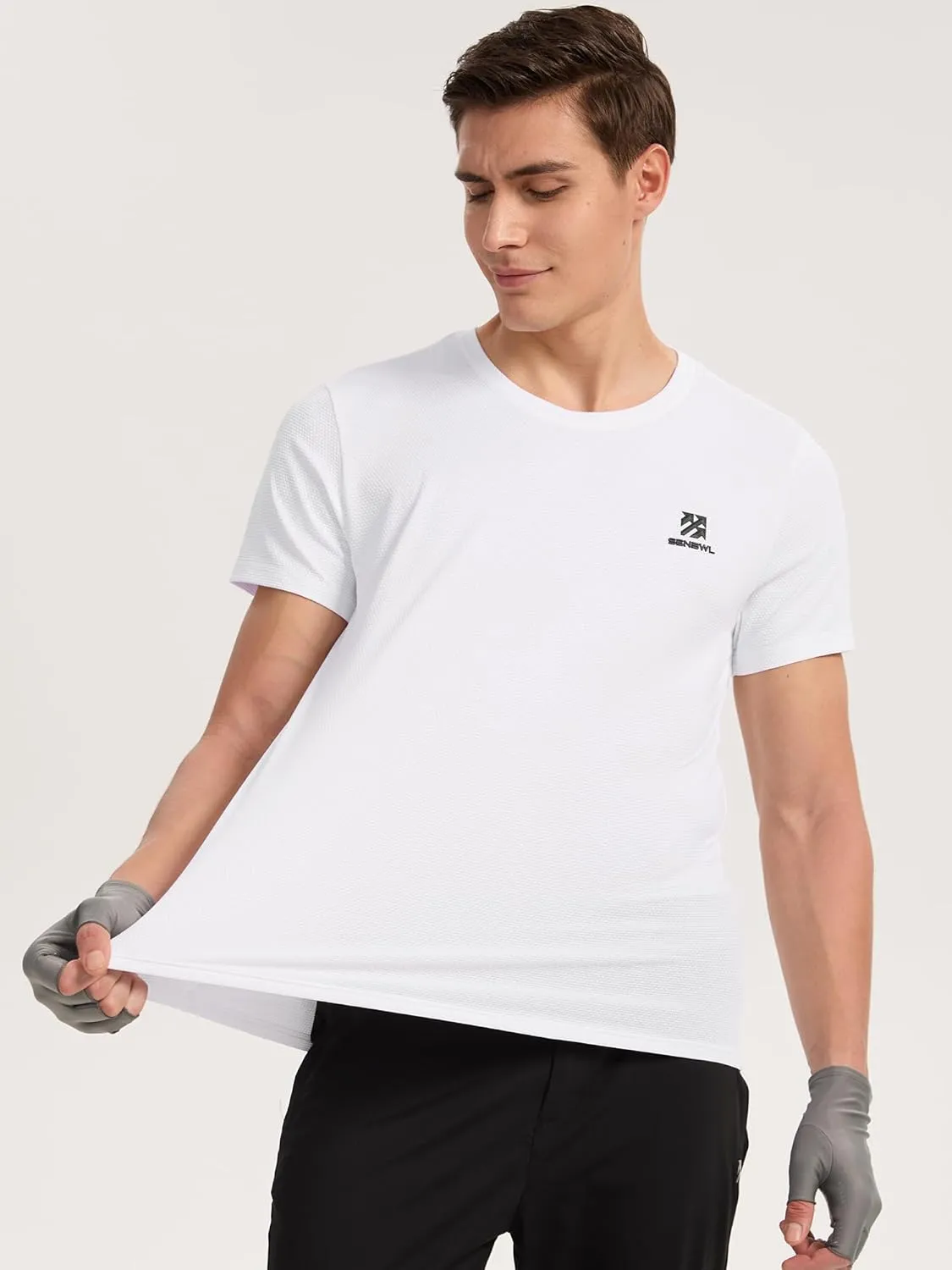 Moisture Wicking Soft Running Pickleball Workout Shirts for Men