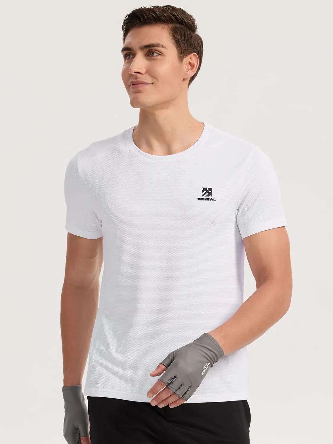 Moisture Wicking Soft Running Pickleball Workout Shirts for Men