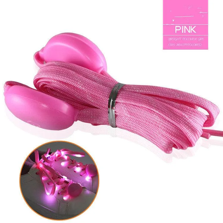 Multicolor LED Nylon Braiding String Bar Party Atmosphere Glowing Props Shoelaces