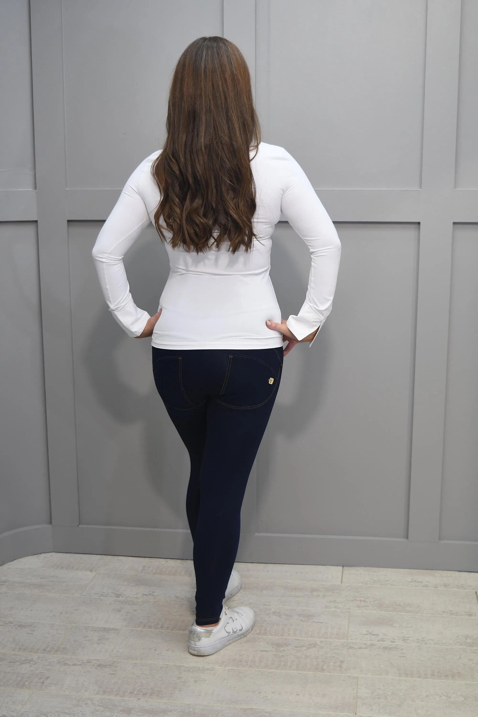 NO2MORO Plain White Open Collar Layering Shirt - Anna