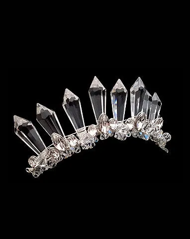 ON SALE - Wedding crown - ethereal princess crystal crown - Venine by Kezani