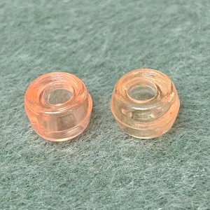 Orange Transparent - Acrylic Pony Beads