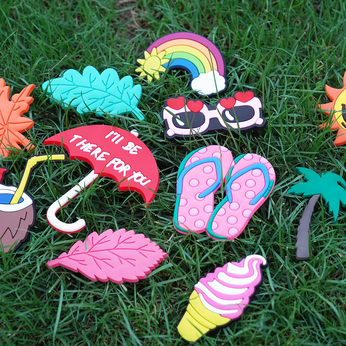 Owllaser Coconut Juice  Charms, Rubber Beach Bag Tote Handbag Bogg Bag