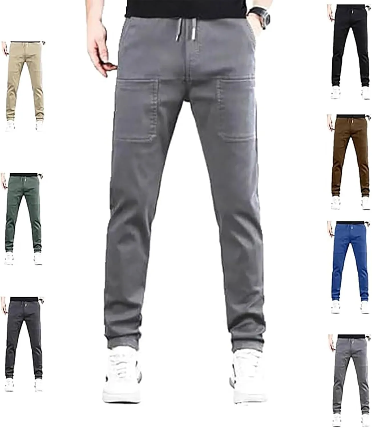 Palcomfy Pants for Men Pocket Casual Pants Loose Fit Men's Casual Pants Men's Palcomfy Ultra Stretch Breathable