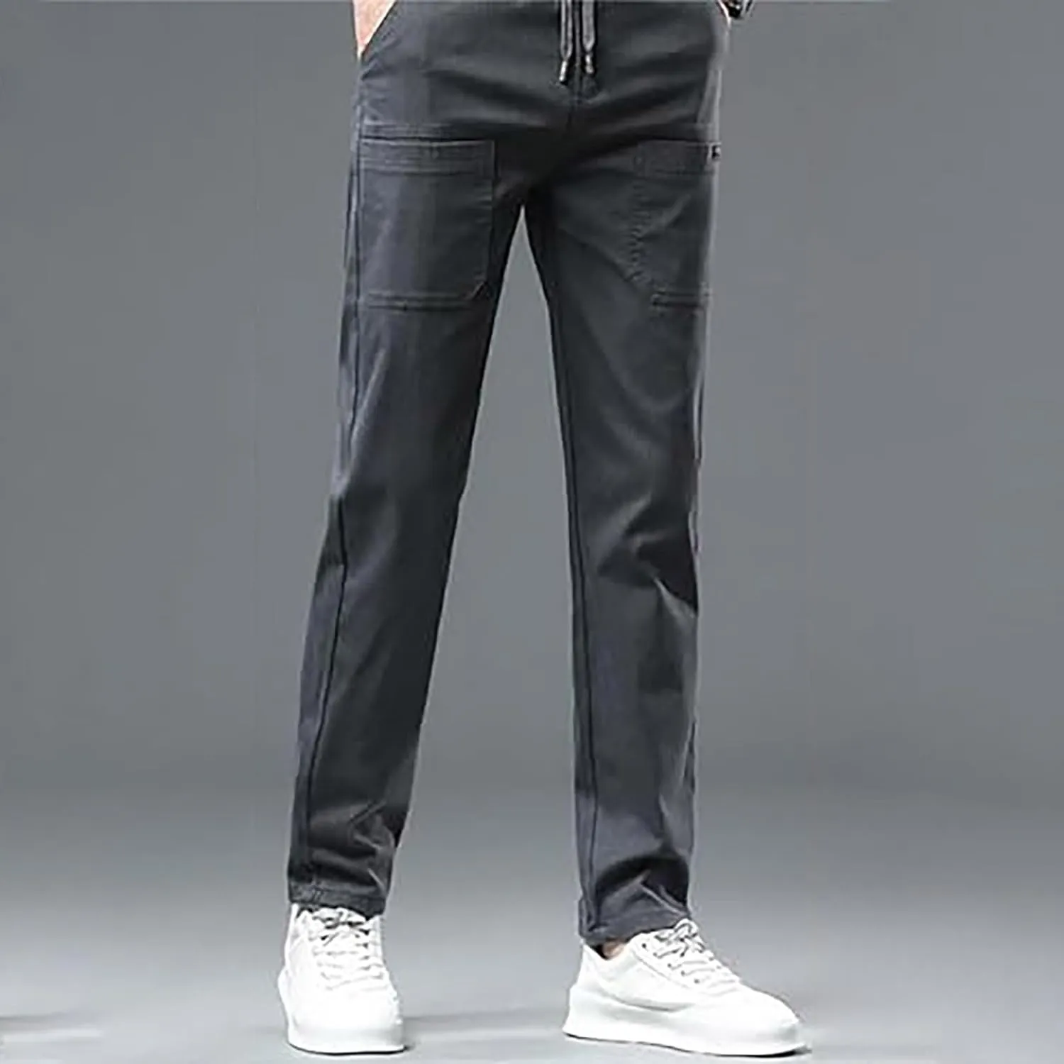 Palcomfy Pants for Men Pocket Casual Pants Loose Fit Men's Casual Pants Men's Palcomfy Ultra Stretch Breathable