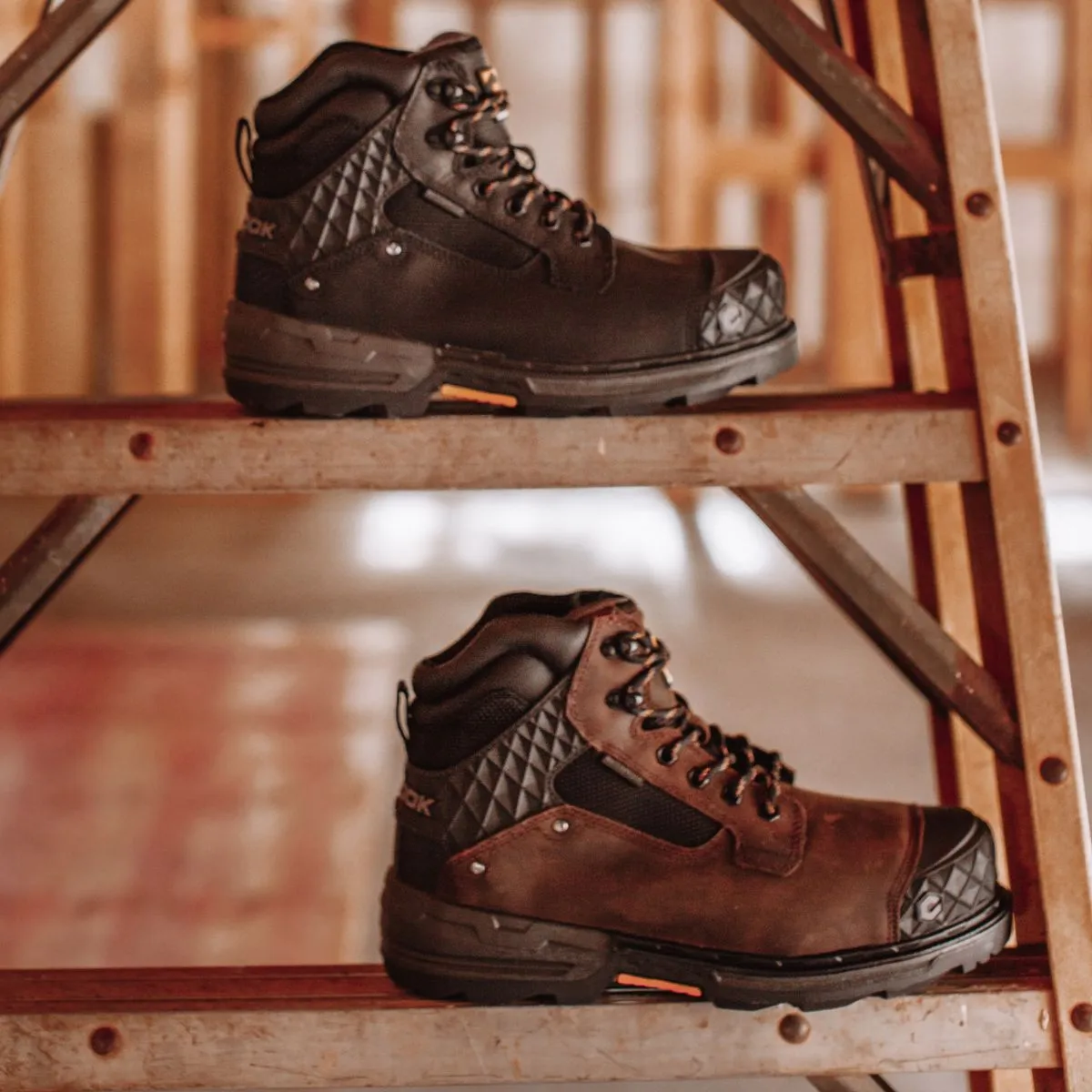 Pallet Jack 6" Comp Toe Men’s Waterproof Work Boot - Black