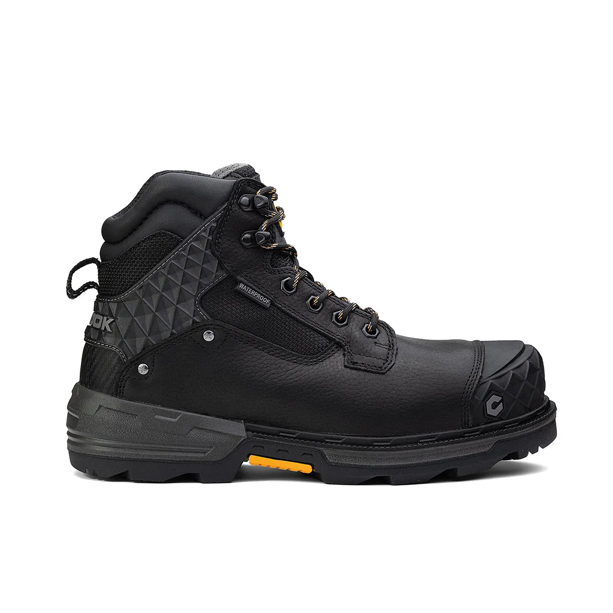 Pallet Jack 6" Comp Toe Men’s Waterproof Work Boot - Black