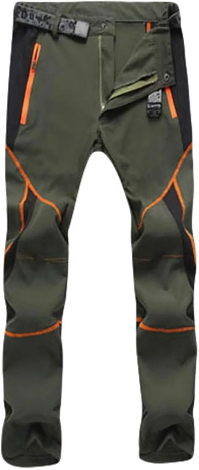 Pants For Men Mens Waterproof Pants Casual Splice Windproof Trousers Softshell Outdoor Hiking Trousers Cargo Pants