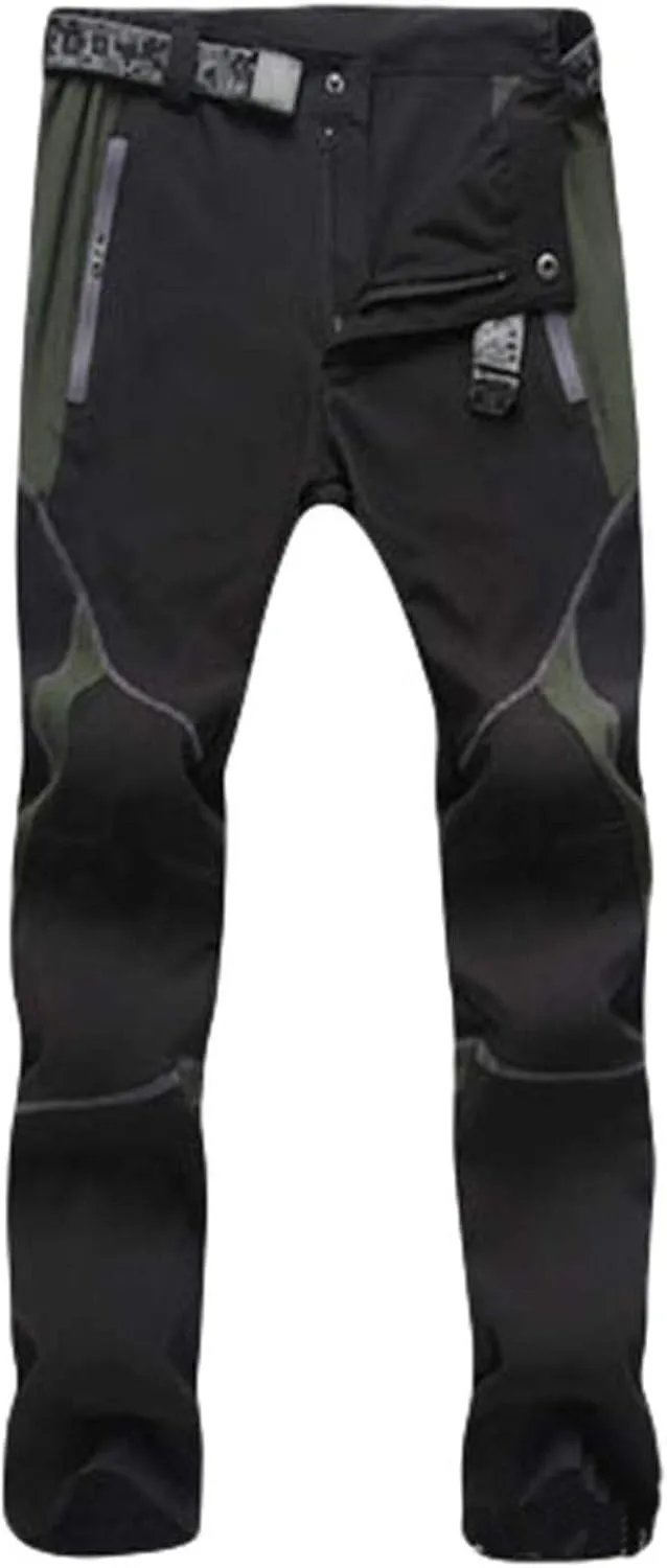Pants For Men Mens Waterproof Pants Trendy Splice Windproof Trousers Softshell Outdoor Hiking Trousers Cargo Pants
