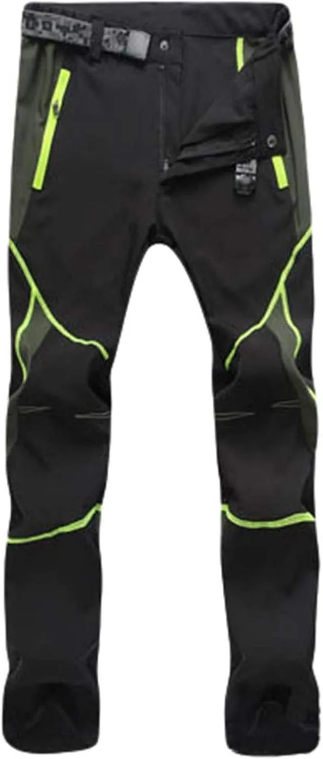 Pants For Men Mens Waterproof Pants Trendy Splice Windproof Trousers Softshell Outdoor Hiking Trousers Cargo Pants