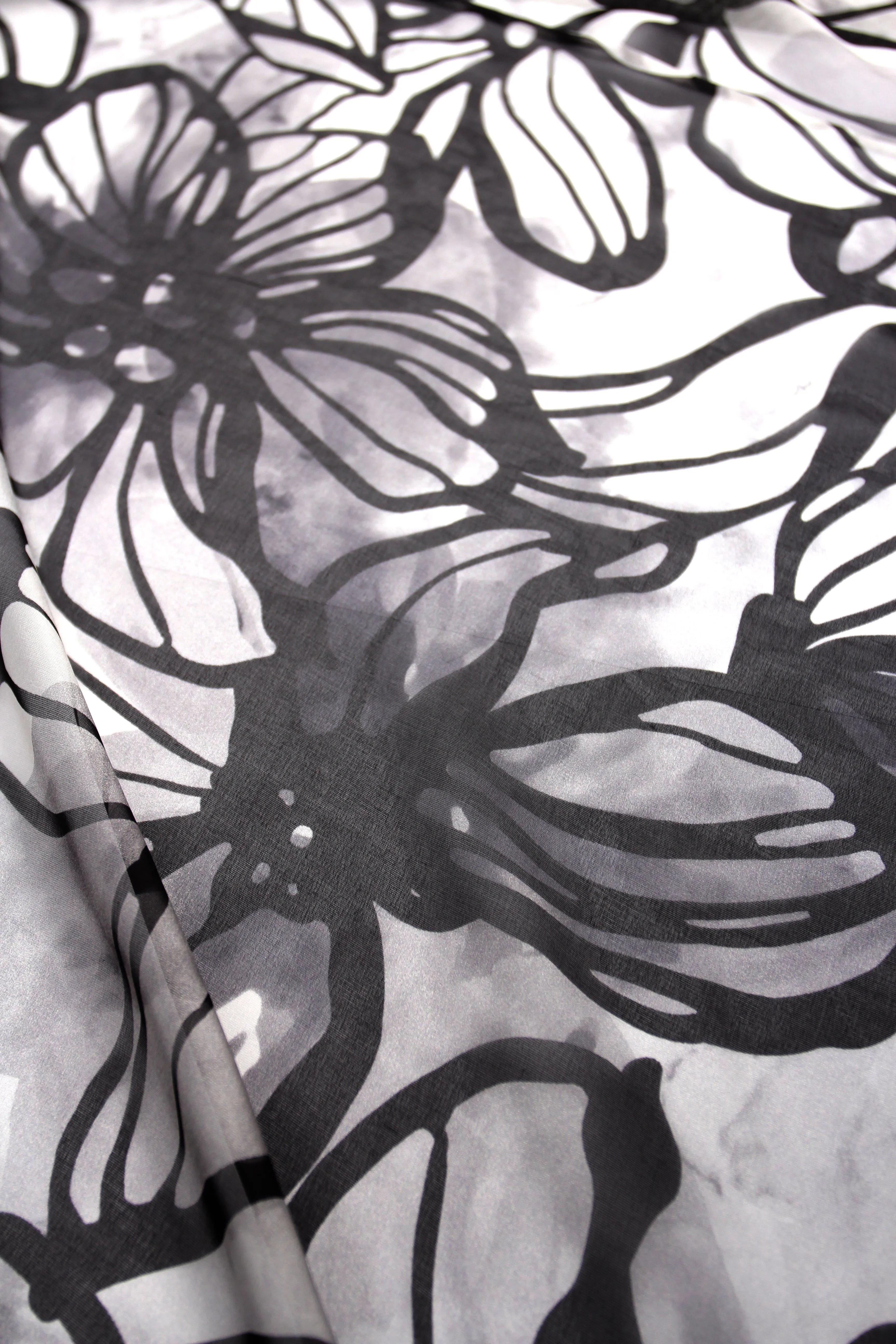 Printed Silk Chiffon Babani Cover Up