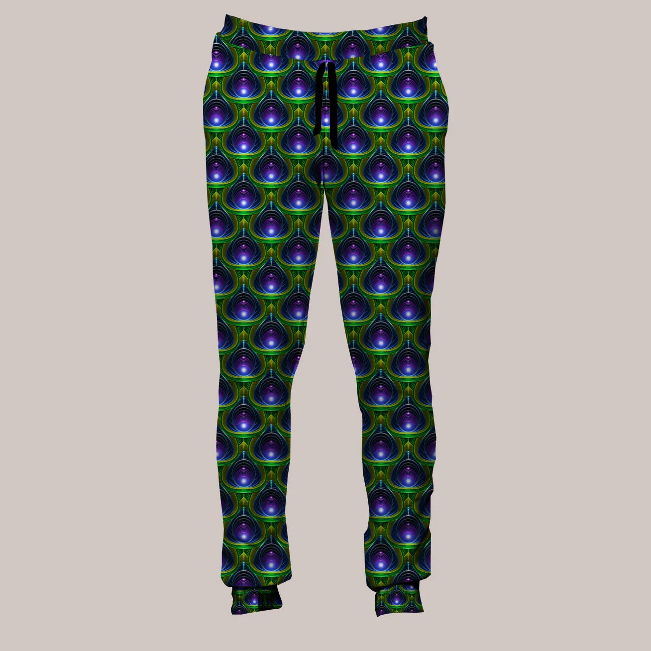 Psychedelic Joggers (UV/RGB, Eco-Friendly, Unisex, Fleece-Lined) | GLISTEN