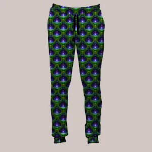 Psychedelic Joggers (UV/RGB, Eco-Friendly, Unisex, Fleece-Lined) | GLISTEN