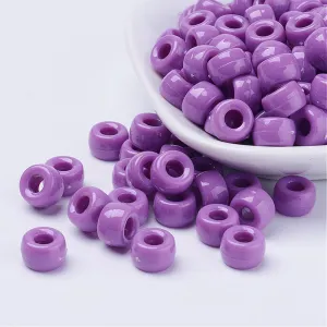 Purple Opaque - Acrylic Pony Beads