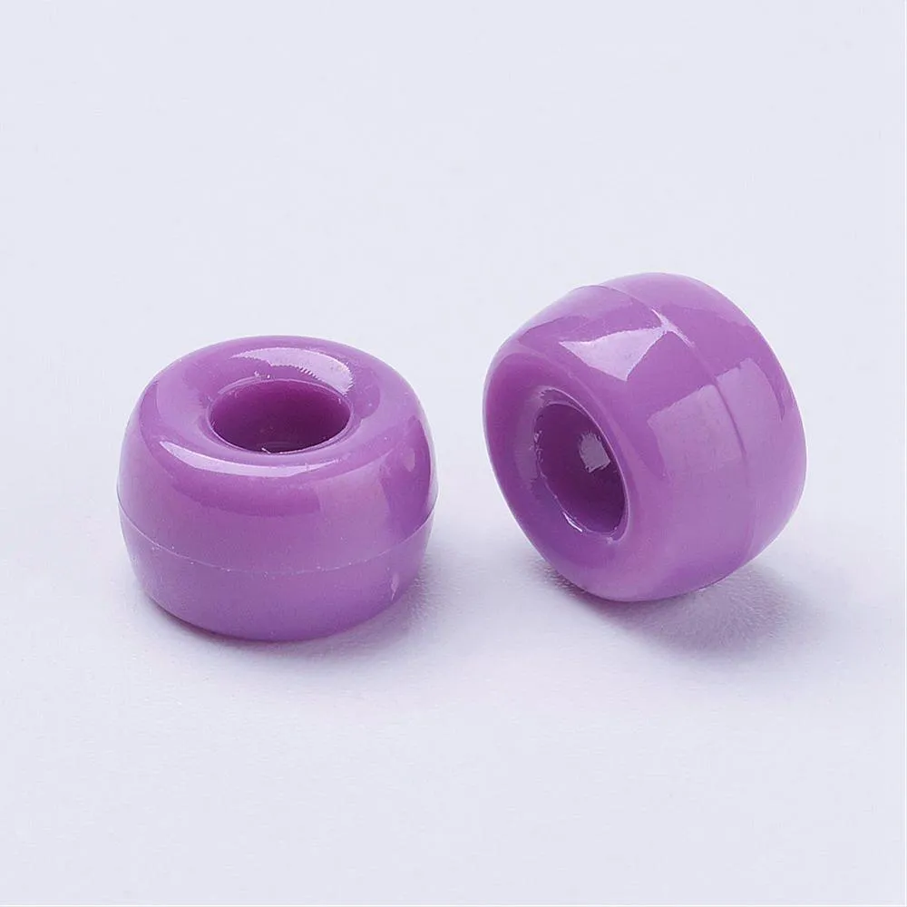 Purple Opaque - Acrylic Pony Beads
