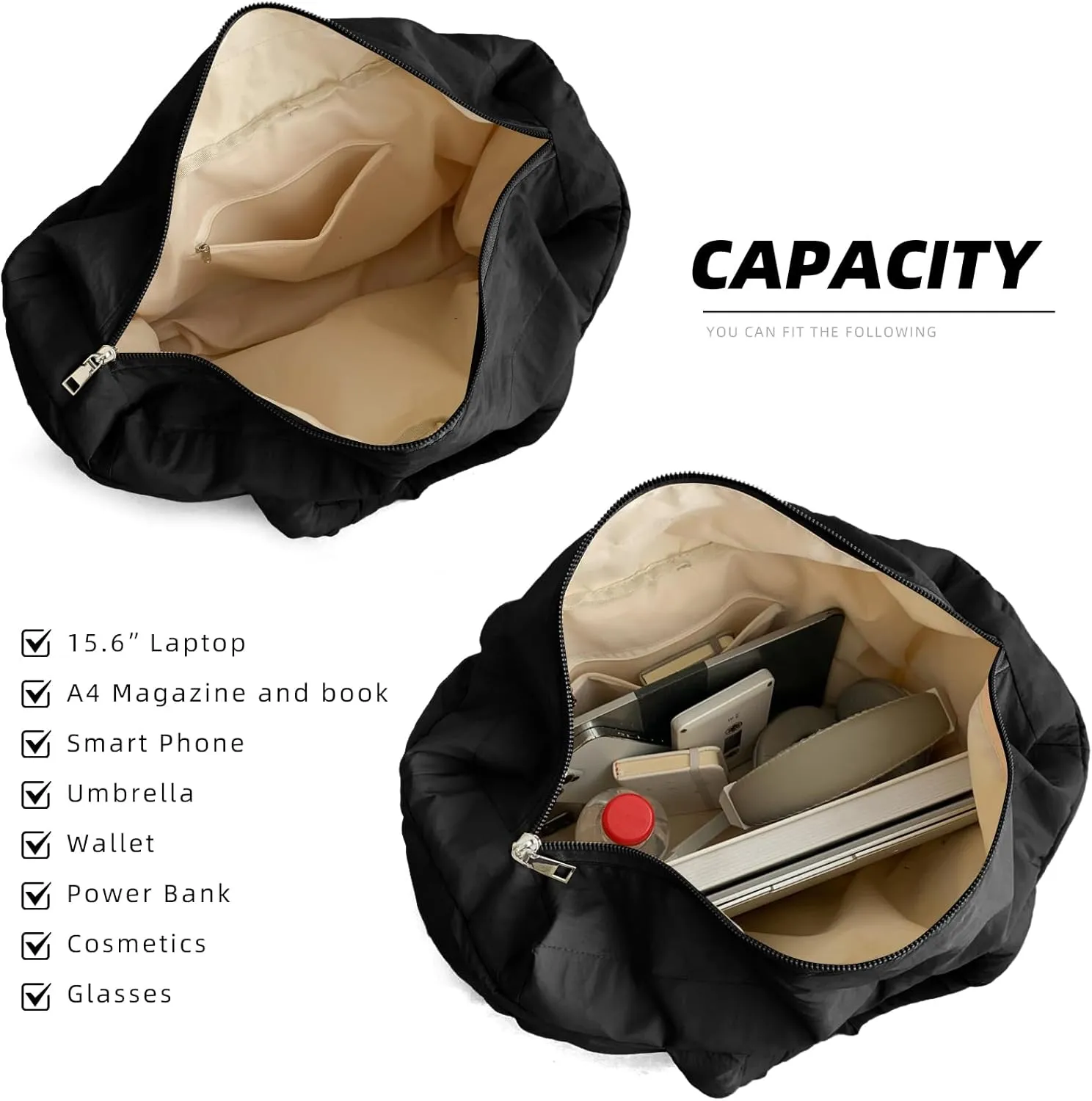 Quilted Puffer Tote Bag for Women Soft Puffy Handbags Purse Soft Lightweight Shoulder Bag
