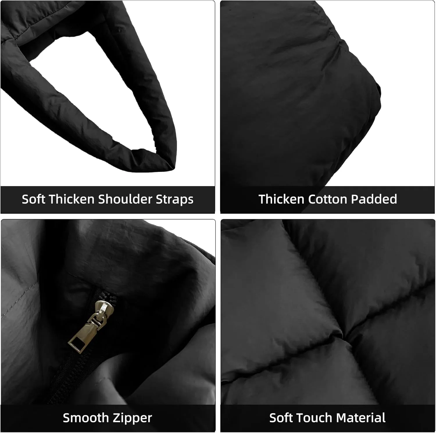 Quilted Puffer Tote Bag for Women Soft Puffy Handbags Purse Soft Lightweight Shoulder Bag