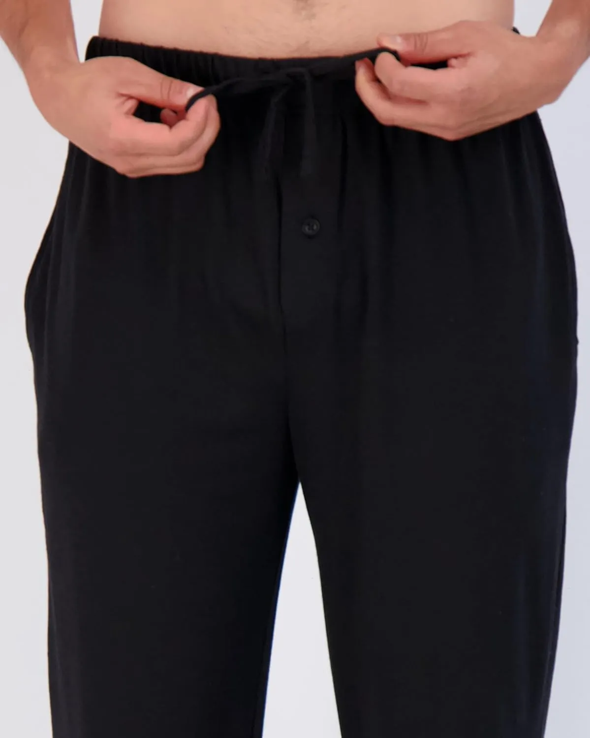 Real Essentials 3 Pack: Men's Pajama Pants - Knit Cotton Flannel Plaid Lounge Bottoms (Available In Big & Tall)