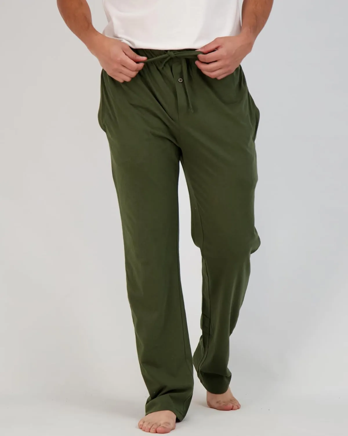 Real Essentials 3 Pack: Men's Pajama Pants - Knit Cotton Flannel Plaid Lounge Bottoms (Available In Big & Tall)