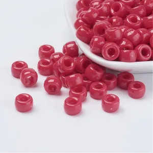 Red Opaque - Acrylic Pony Beads