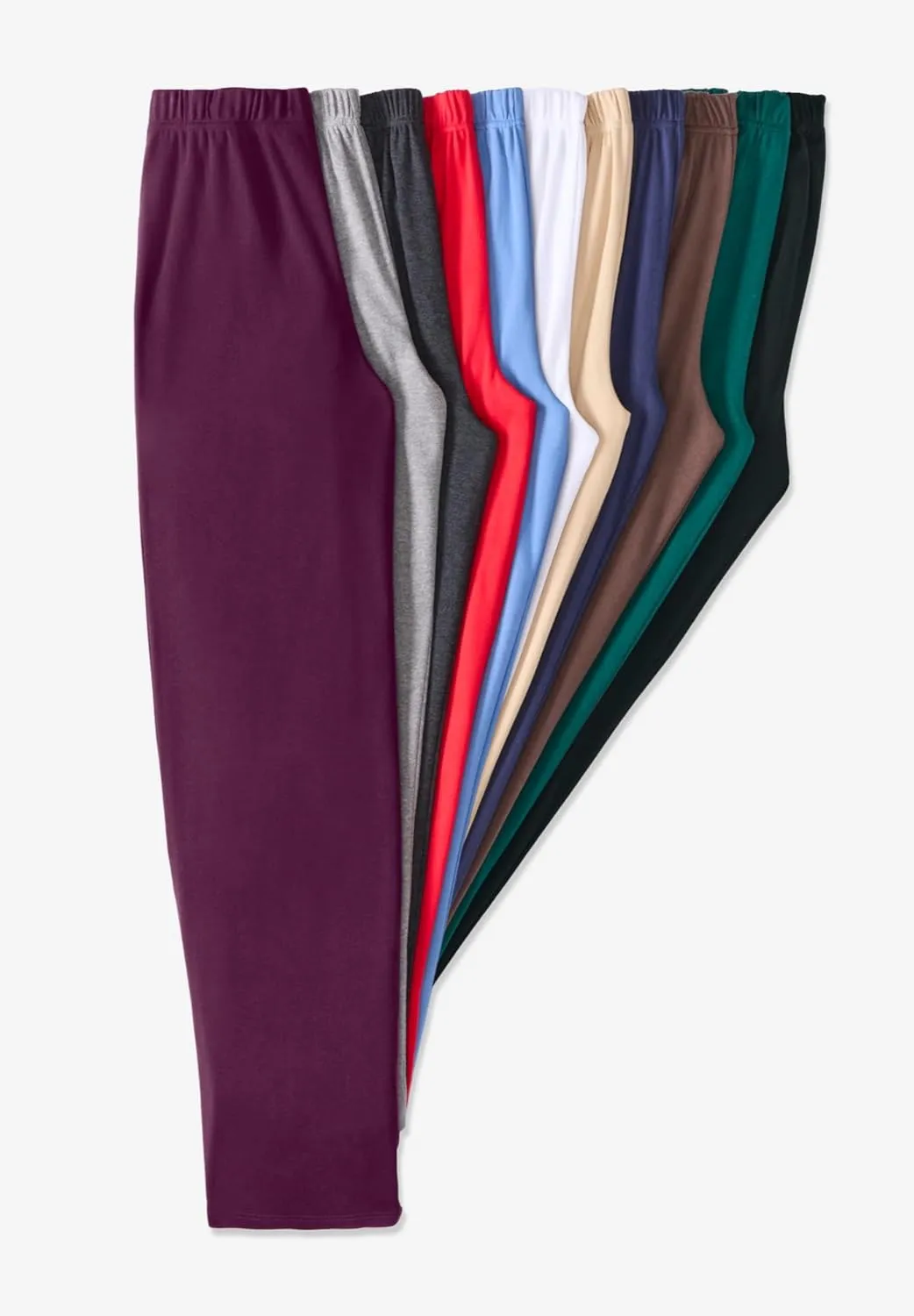 Roaman's Women's Plus Size Wide Leg Soft Knit Pant