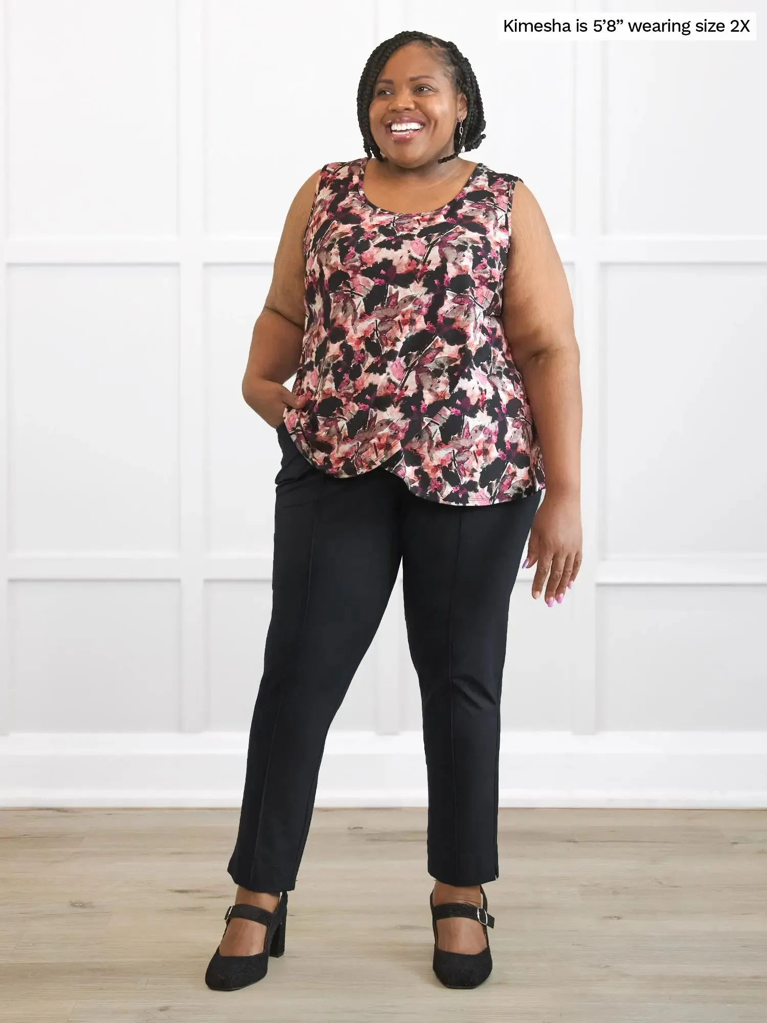 Romy scoop neck tulip top