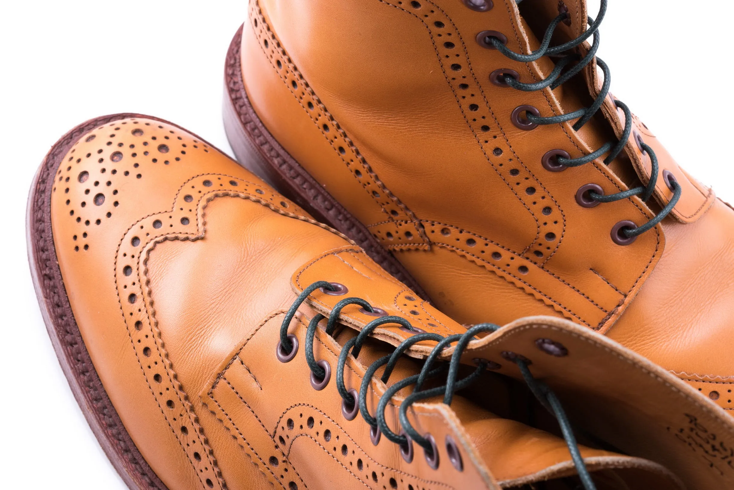 Round Dark Green Waxed Cotton Bootlaces