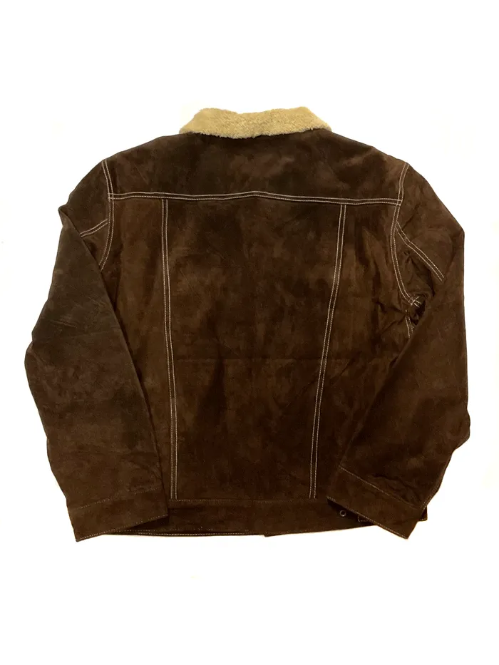 Scully 113-86 Mens Sherpa Lined Boar Suede Western Jacket Chocolate