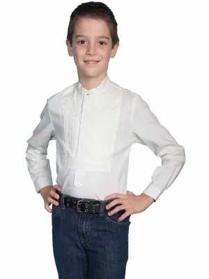 Scully RW032K-IVO Kids Tuxedo Front Shirt Ivory