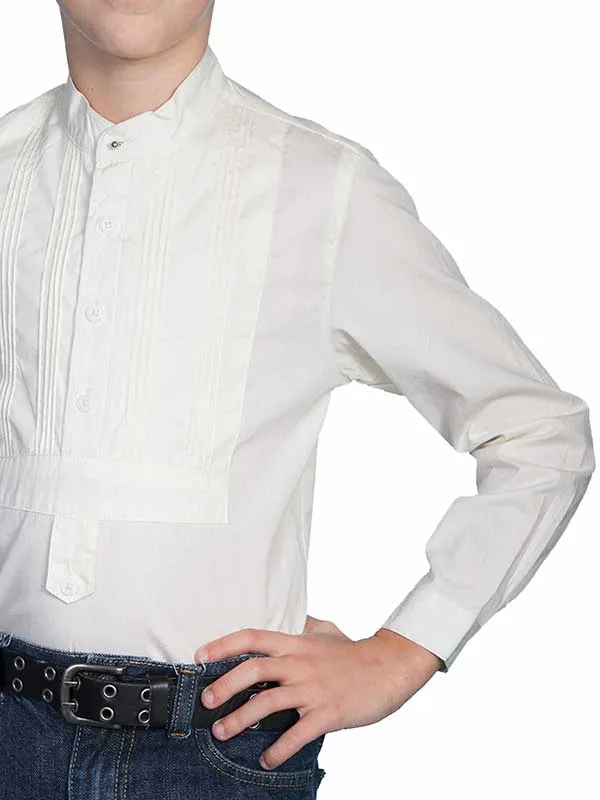 Scully RW032K-IVO Kids Tuxedo Front Shirt Ivory