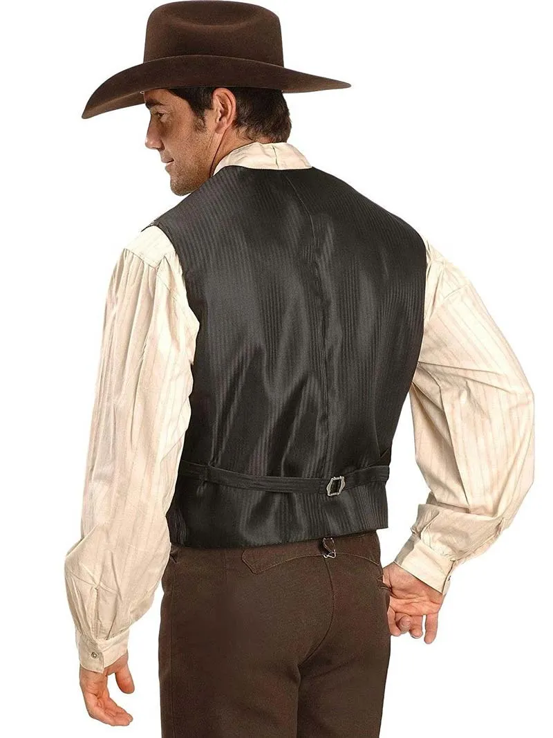 Scully RW093 Mens Rangewear Paisley Button Vest In Various Colors