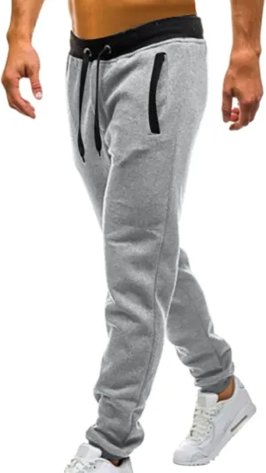 sdbrld Sweatpants For Men Mens Cotton Sport Joggers Solid Drawstring Cargo Pants Trendy Hiking Running Sweatpants Trousers