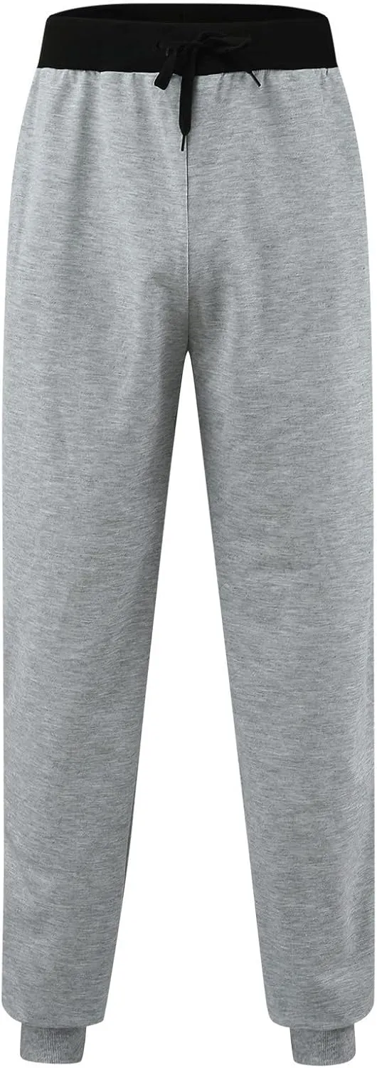 sdbrld Sweatpants For Men Mens Cotton Sport Joggers Solid Drawstring Cargo Pants Trendy Hiking Running Sweatpants Trousers