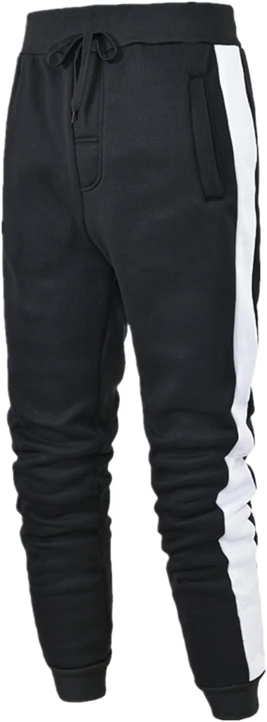 sdbrld Sweatpants For Men Men's Hip Hop Joggers Splice Drawstring Cargo Pants Fashion Hiking Outdoor Sweatpants Trousers