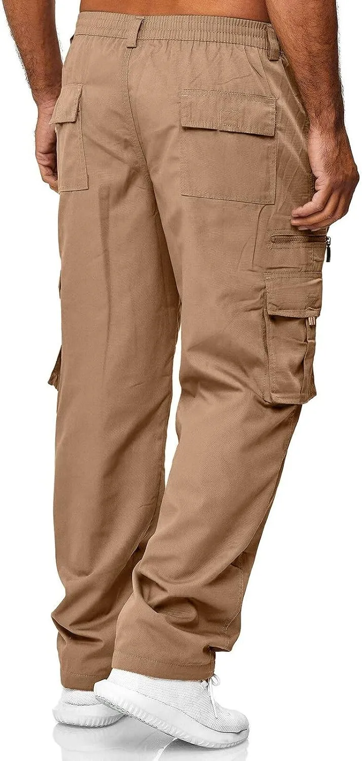 sdbrld Sweatpants For Men Men's Hip Hop Joggers Splice Drawstring Cargo Pants Fashion Hiking Running Sweatpants Trousers