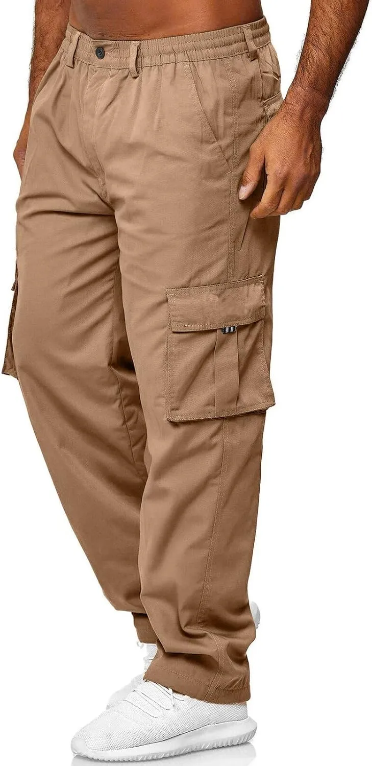sdbrld Sweatpants For Men Men's Hip Hop Joggers Splice Drawstring Cargo Pants Fashion Hiking Running Sweatpants Trousers