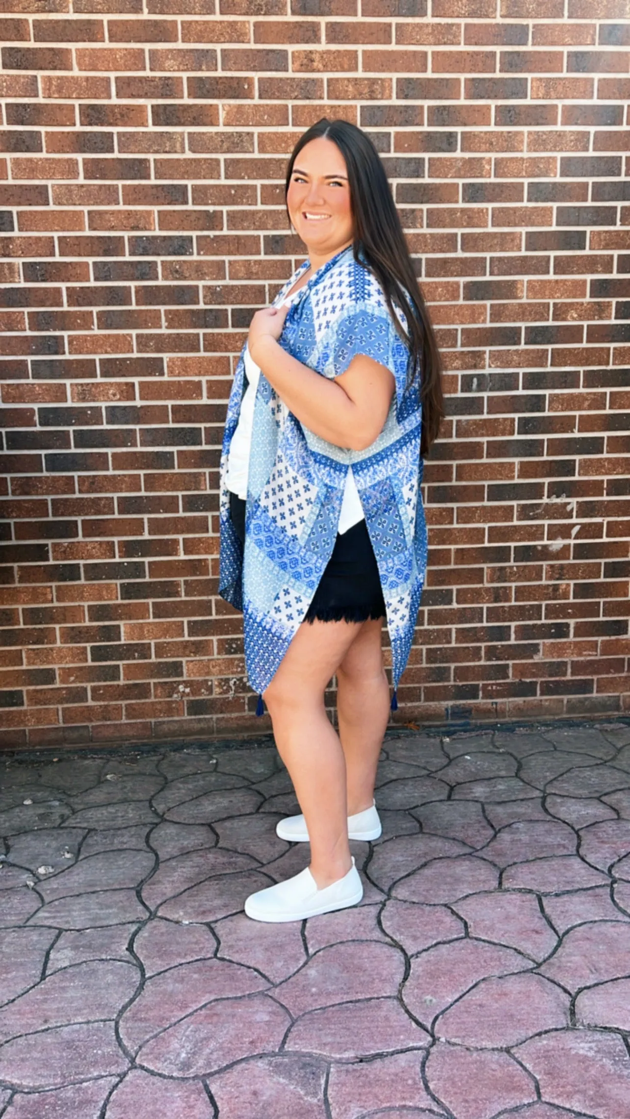 Shades of Blue Kimono