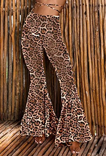 Sheer Mesh Ruffled Pants (up to 3XL)