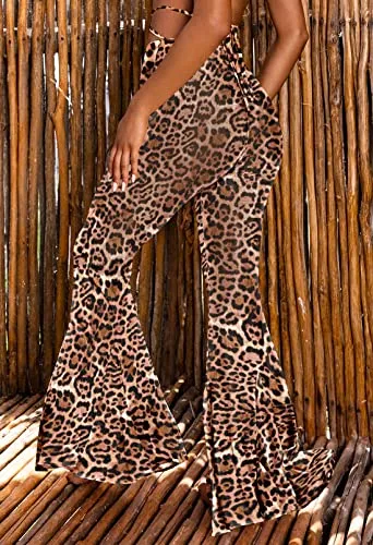 Sheer Mesh Ruffled Pants (up to 3XL)