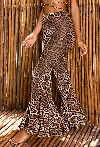 Sheer Mesh Ruffled Pants (up to 3XL)