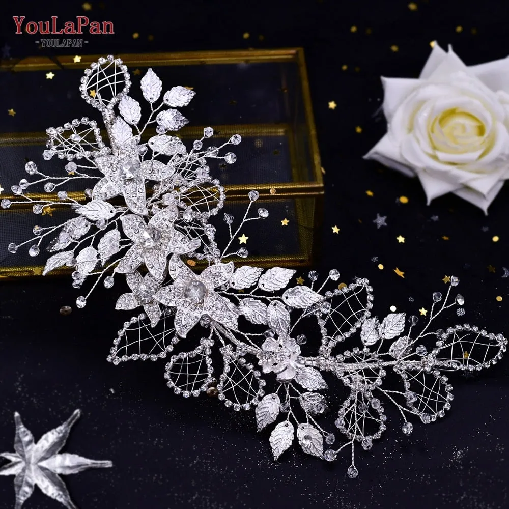 Shiny Bridal Headdress - Luxury Wedding Headband - Women's Hair Accessories, Queen Headpiece, Party, Banquet Headwear