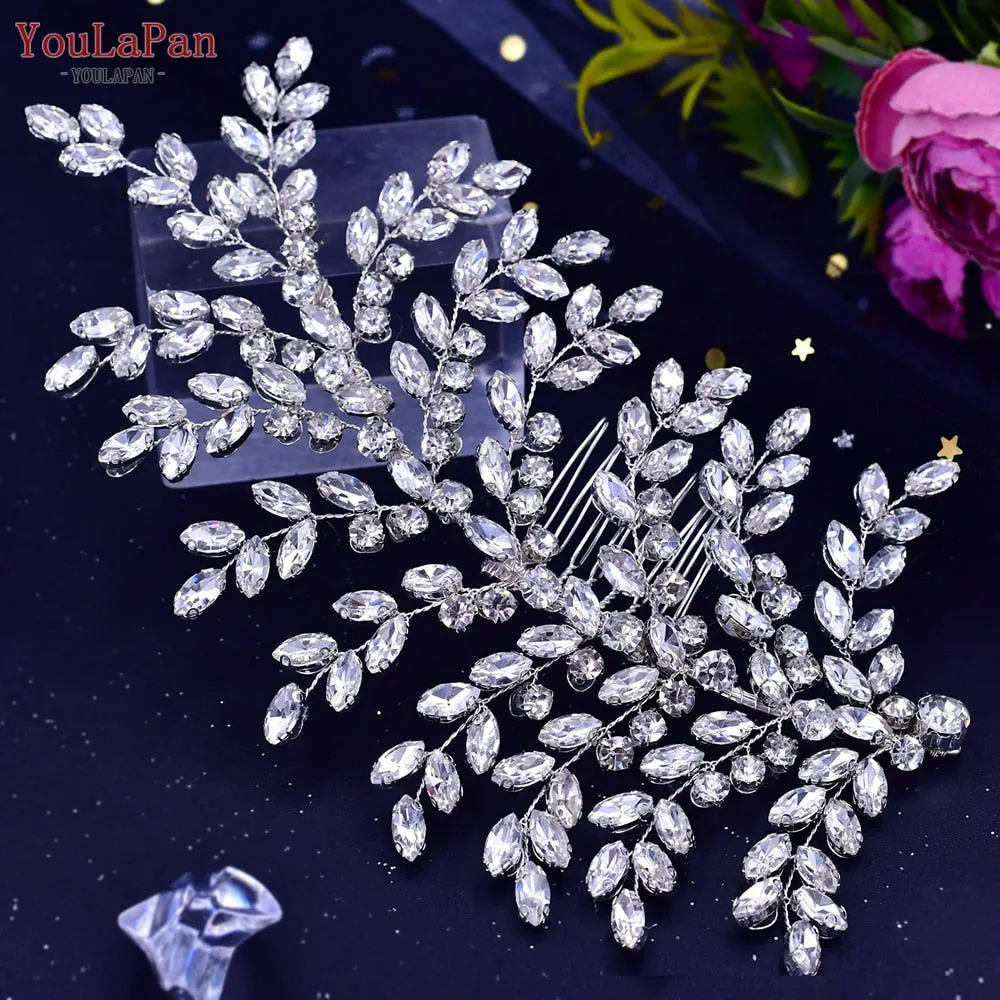 Shiny Bridal Headdress - Luxury Wedding Headband - Women's Hair Accessories, Queen Headpiece, Party, Banquet Headwear