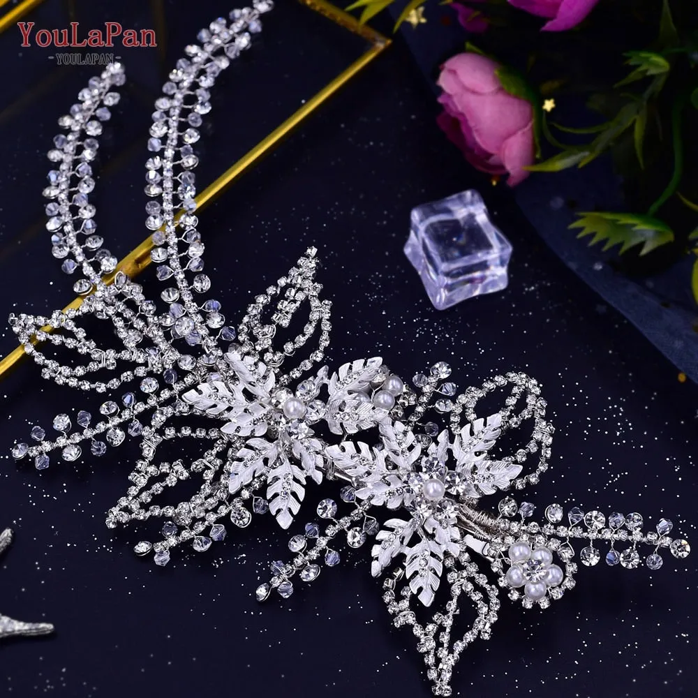 Shiny Bridal Headdress - Luxury Wedding Headband - Women's Hair Accessories, Queen Headpiece, Party, Banquet Headwear